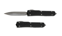 Microtech Makora D/E Ss OTF Automatic Knife Black Nickel Boron Inlay 20610APS