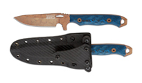 Dawson Smuggler CPM-MagnaCut Arizona Copper Scorched Earth Blue/Black G10
