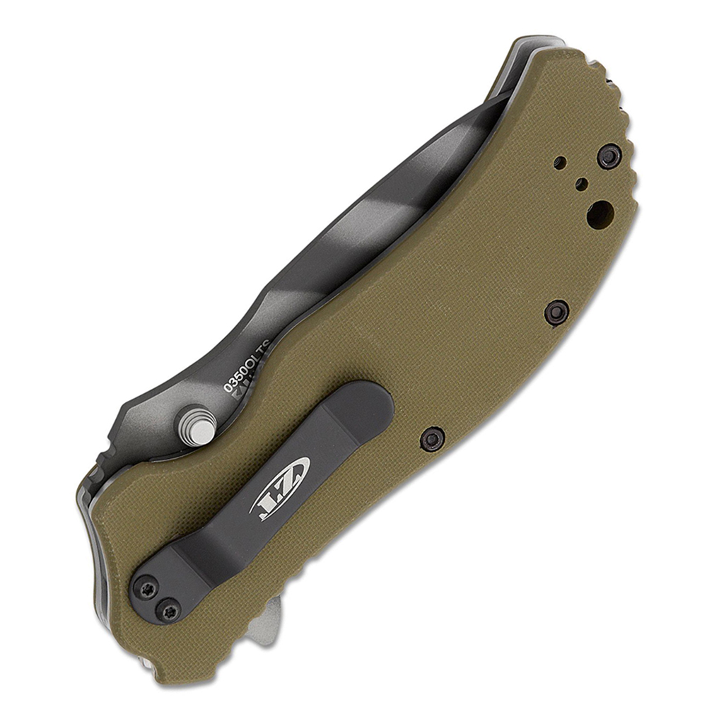Zero Tolerance 0350OLTS A/O CPM-MagnaCut OD Green G10 4