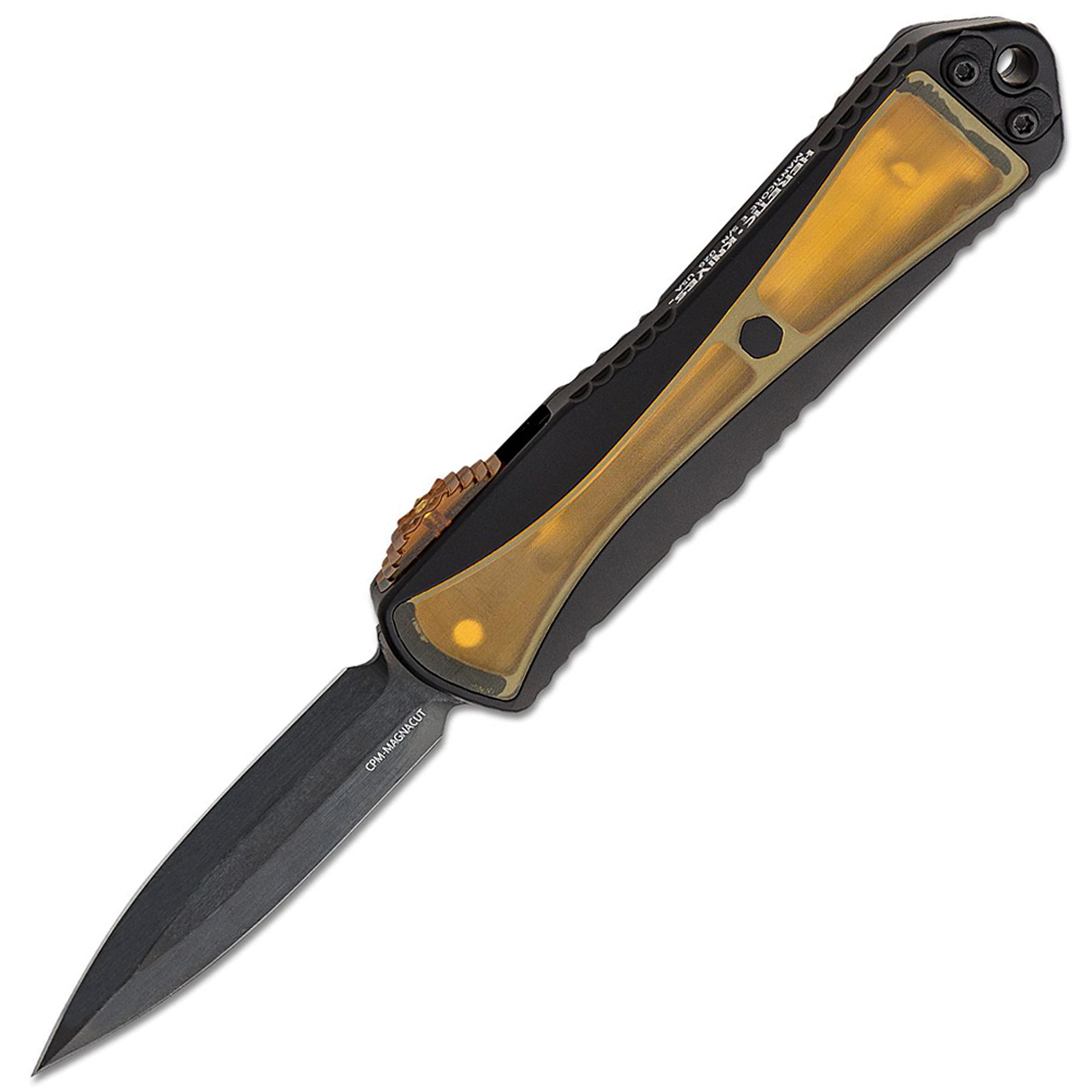 Heretic Manticore E OTF CPM-MagnaCut Black DLC Double Edge Dagger H028-6A-ULTEM 1