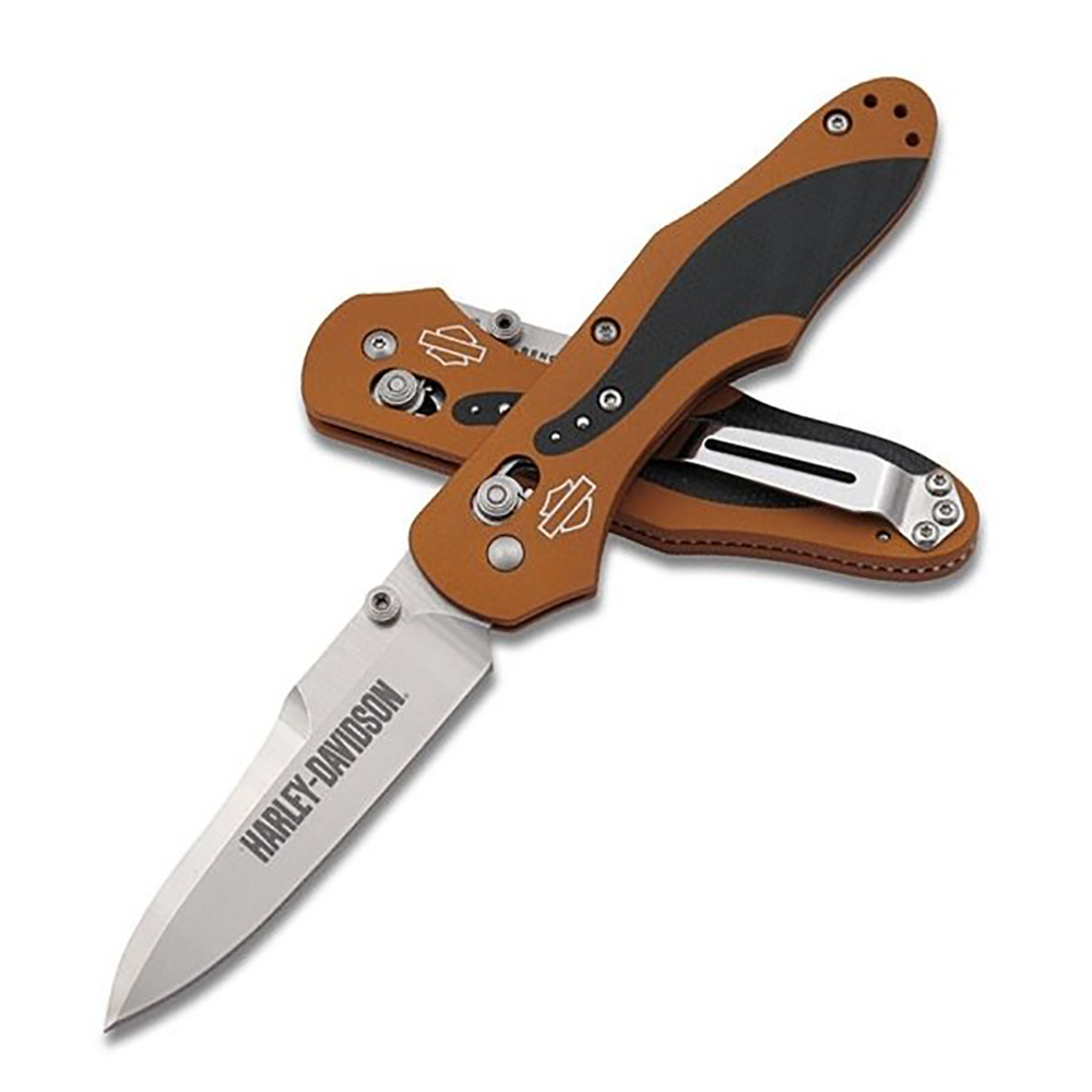 Knife Harley-Davidson HD OSBORNE 13960-ORG ORANGE PLAIN 1