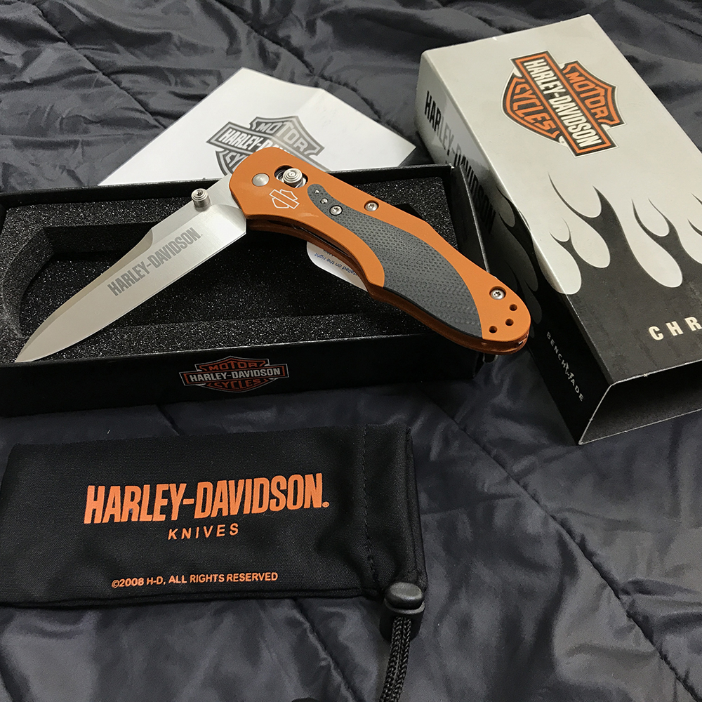 Knife Harley-Davidson HD OSBORNE 13960-ORG ORANGE PLAIN 3