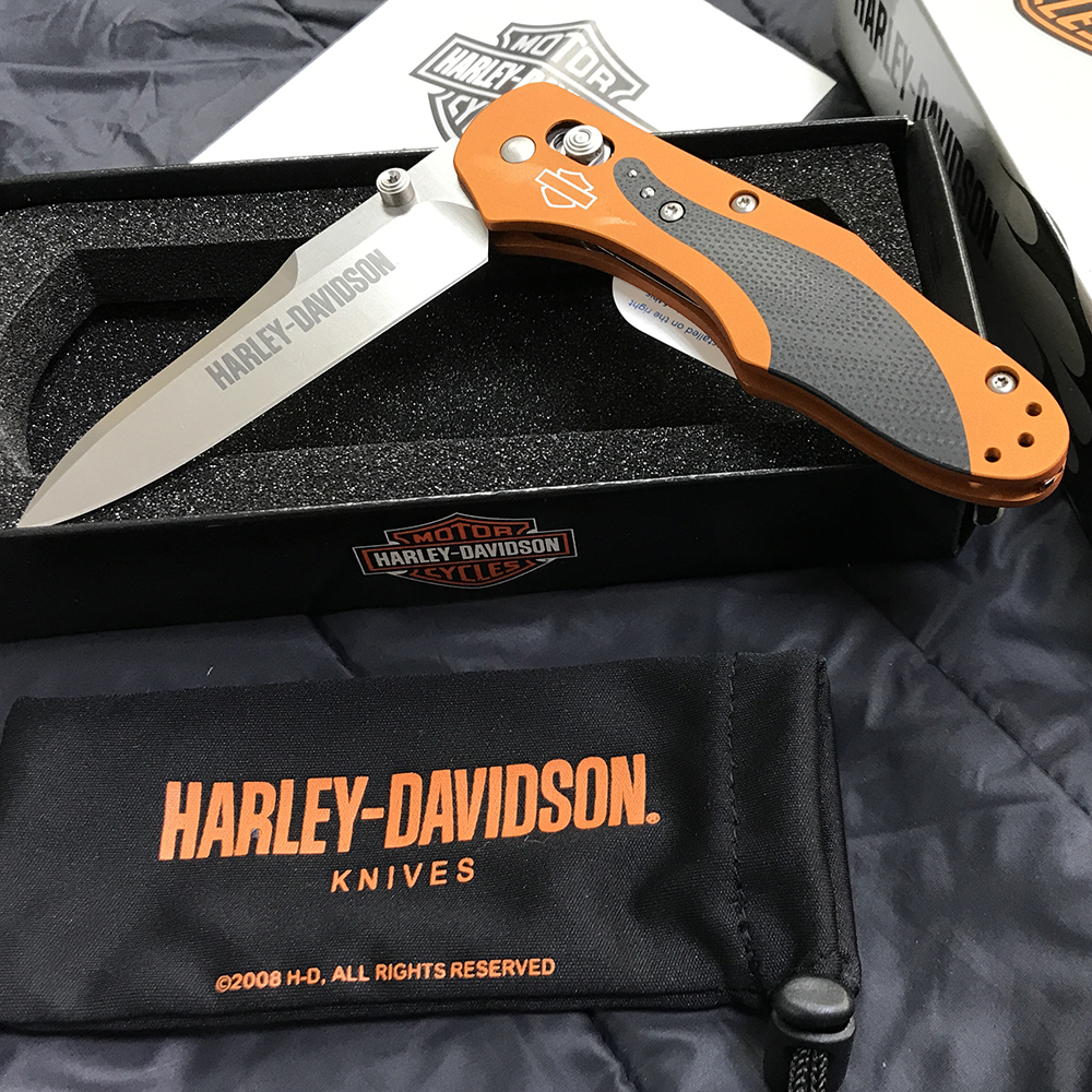 Knife Harley-Davidson HD OSBORNE 13960-ORG ORANGE PLAIN 4