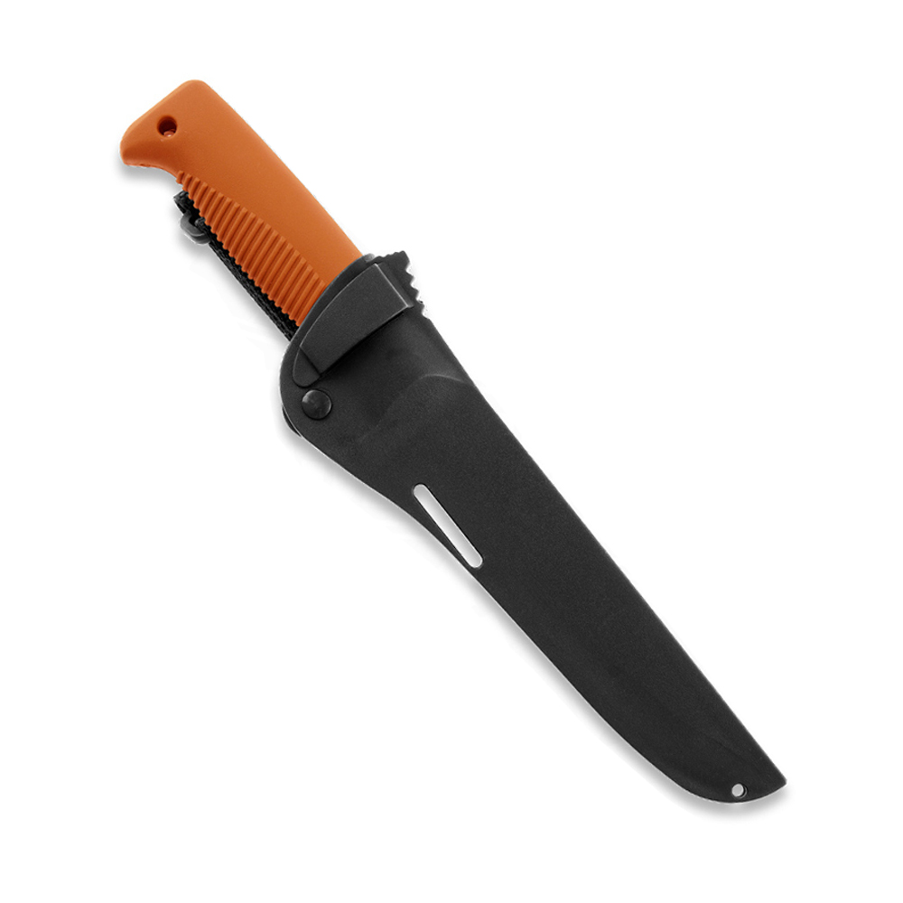 Peltonen M95 Ranger Puukko Black Cerakote FJP140 Composite Orange Sheath 4