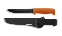 Peltonen M95 Ranger Puukko Black Cerakote FJP140 Composite Orange Sheath