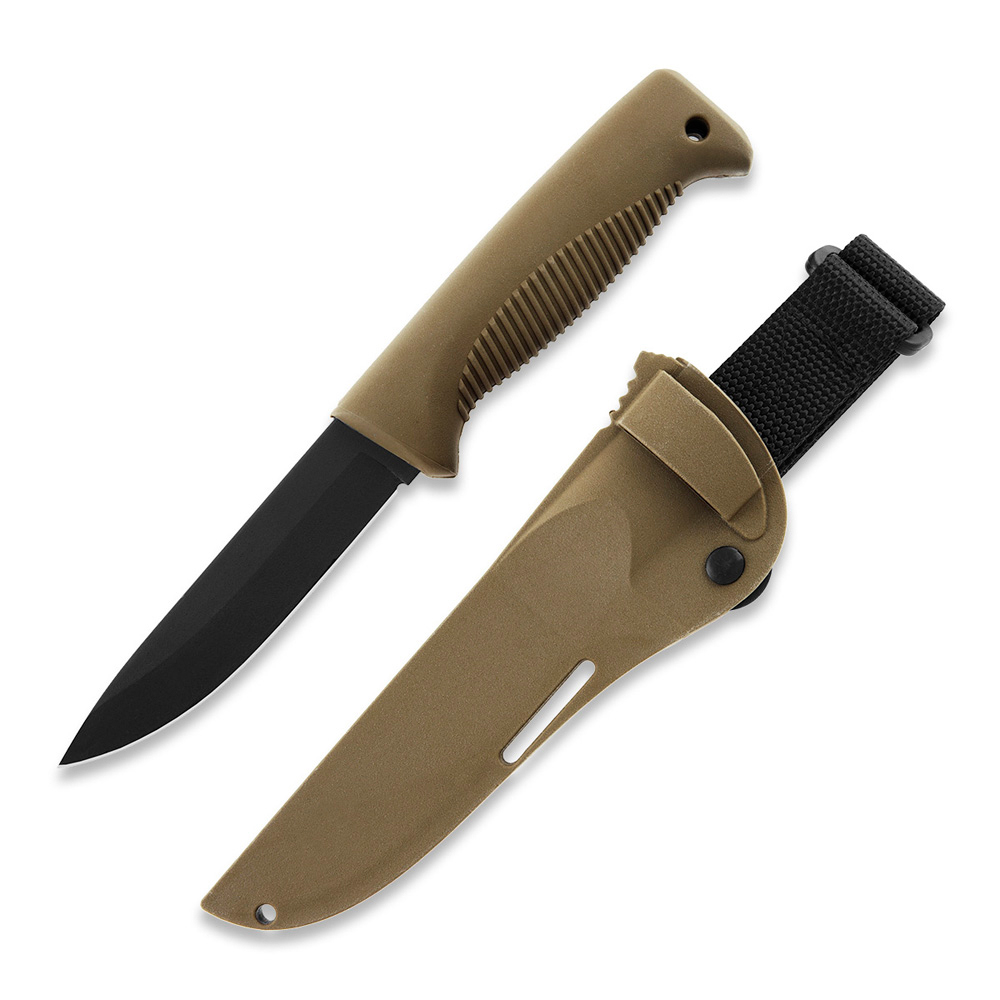 Peltonen M07 Ranger Puukko Black Cerakote FJP138 Composite Coyote Sheath 2