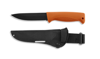 Peltonen M07 Ranger Puukko Black Cerakote FJP137 Orange Handle Composite Black Sheath