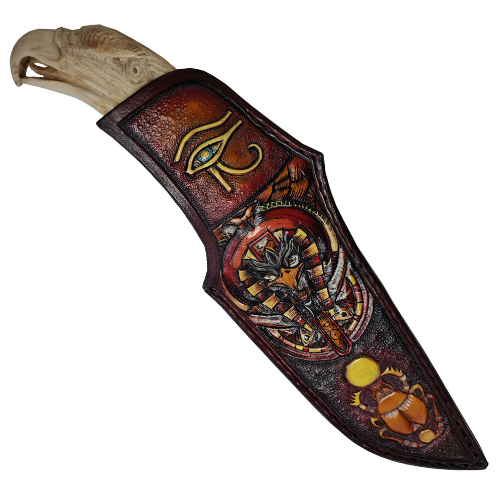 Custom Hunter Vladyslav Chulan Damask with Engraved Handle 2
