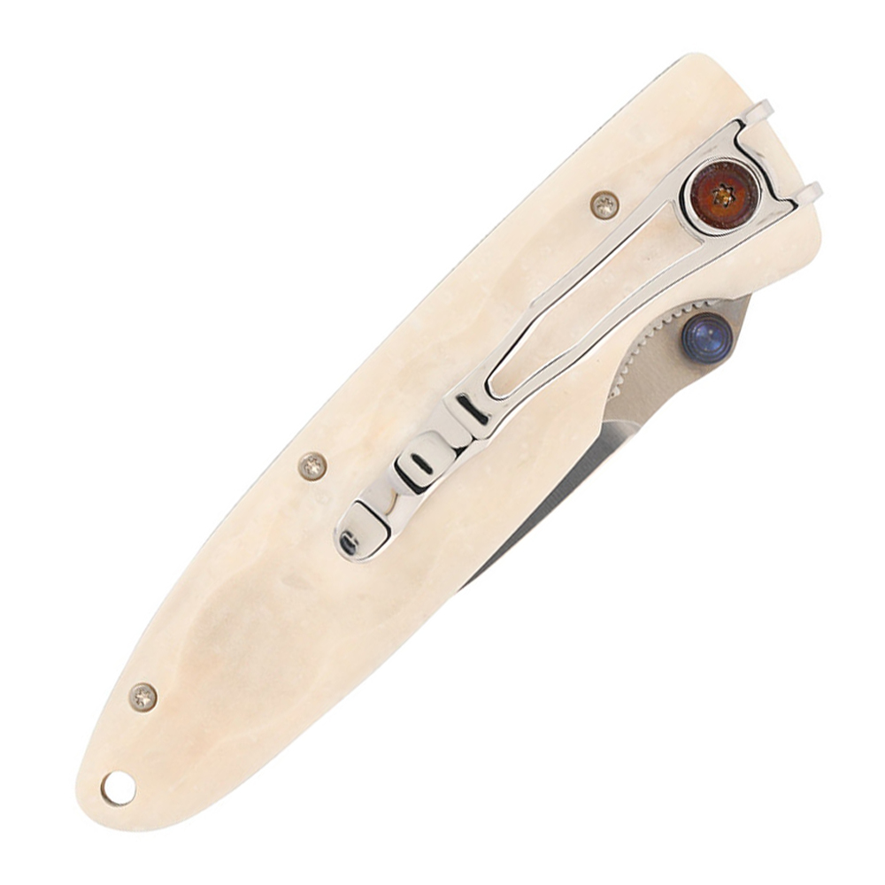 Mcusta MC-19V Classic Wave VG-10 Blade White Corian 4