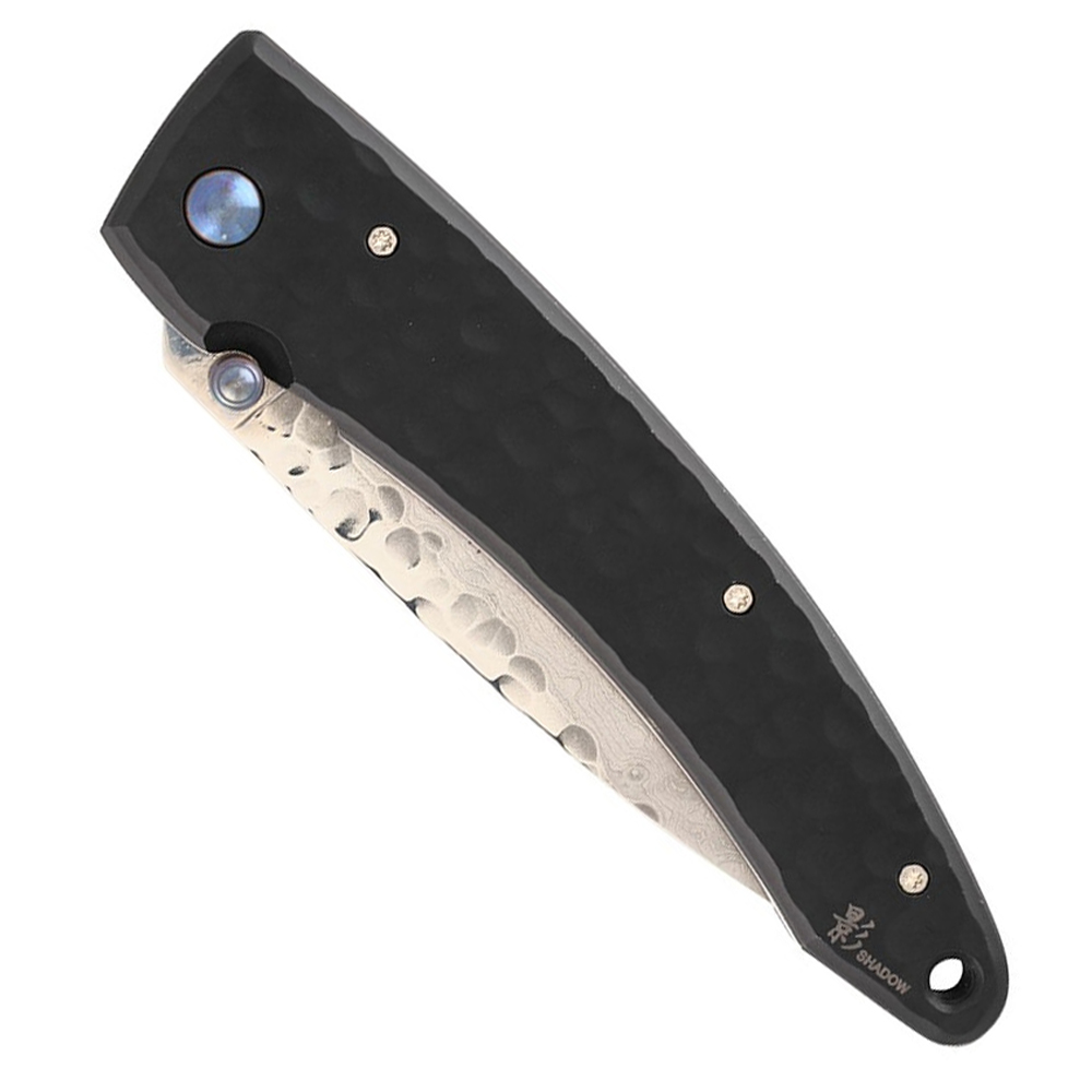 Mcusta MC-114BD Forge Shadow VG-10 Core Damascus Black Stainless Framelock 3