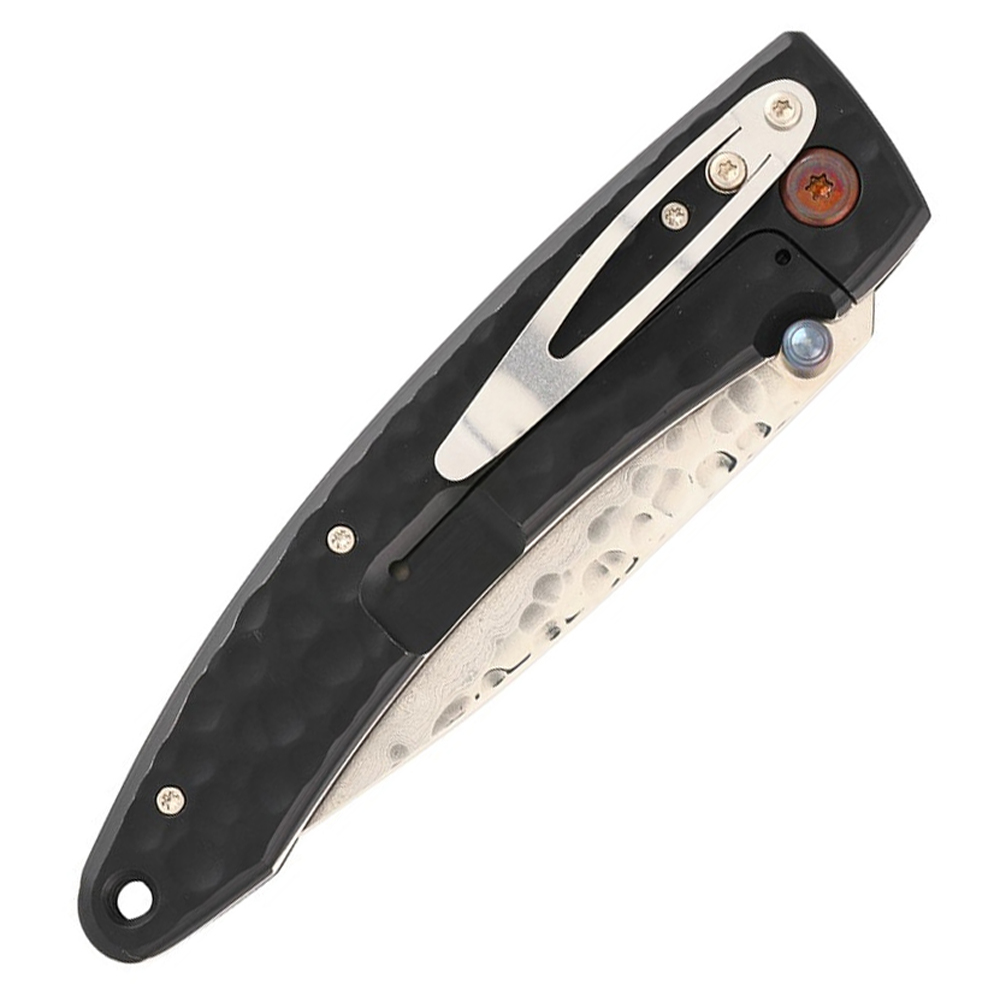 Mcusta MC-114BD Forge Shadow VG-10 Core Damascus Black Stainless Framelock 4