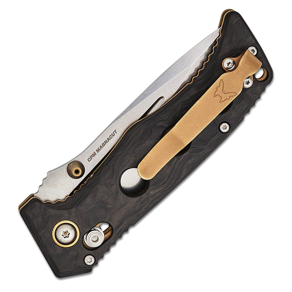 Benchmade 273-03 MINI ADAMAS CPM-MagnaCut Marbled Carbon Fiber 7