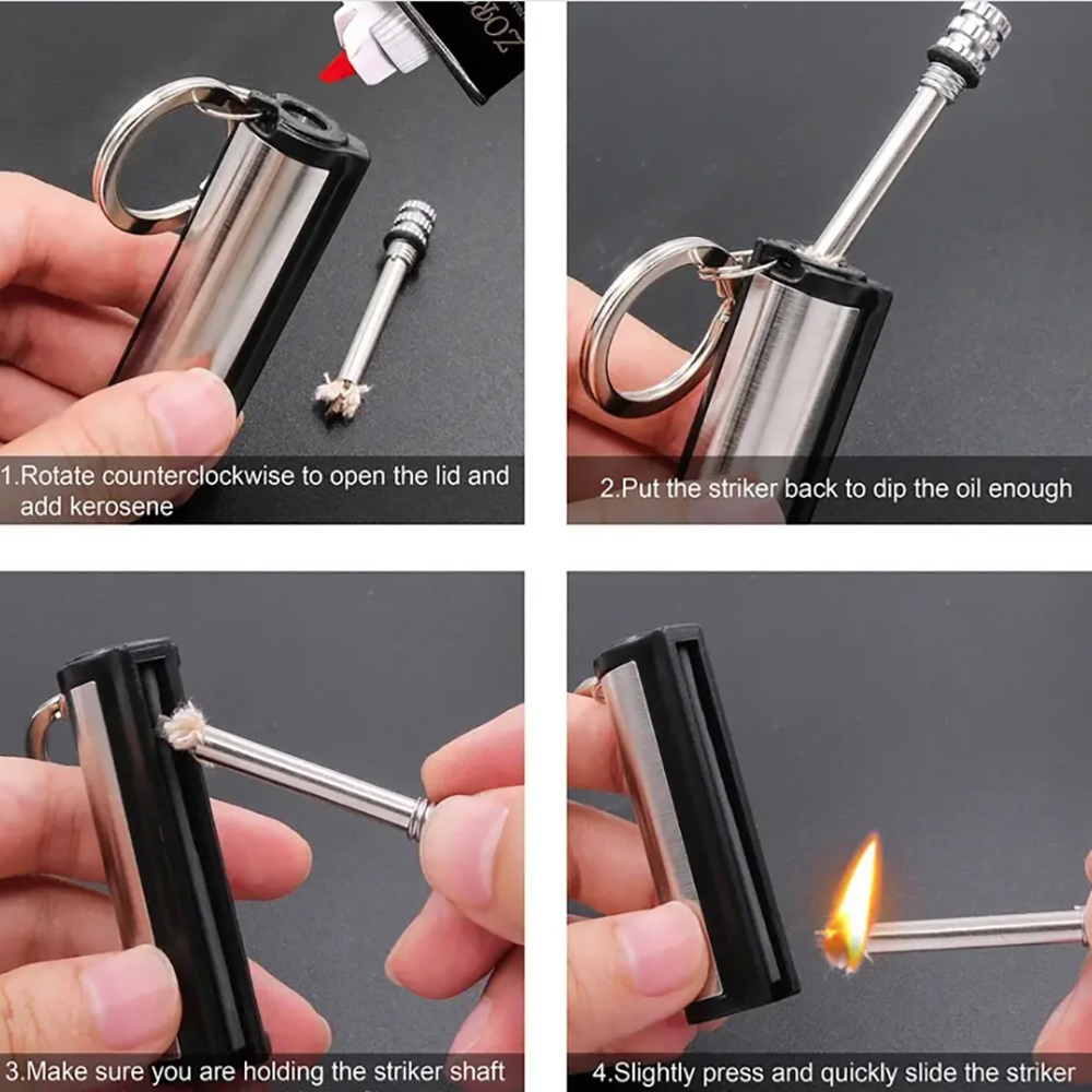 Gasoline Match Keychain 3