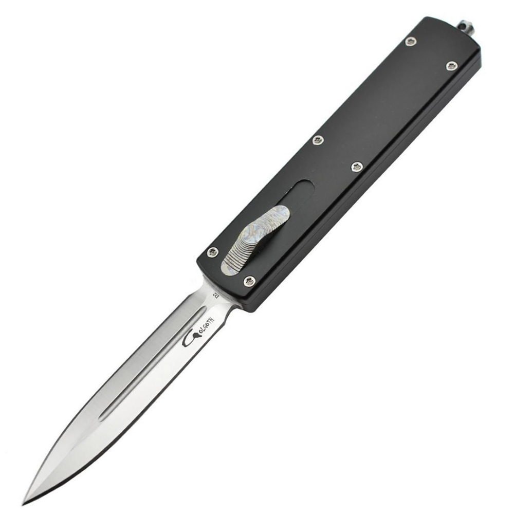 Golgoth G12DT Automatic OTF D2 Dagger Blade Aluminum Handle 1