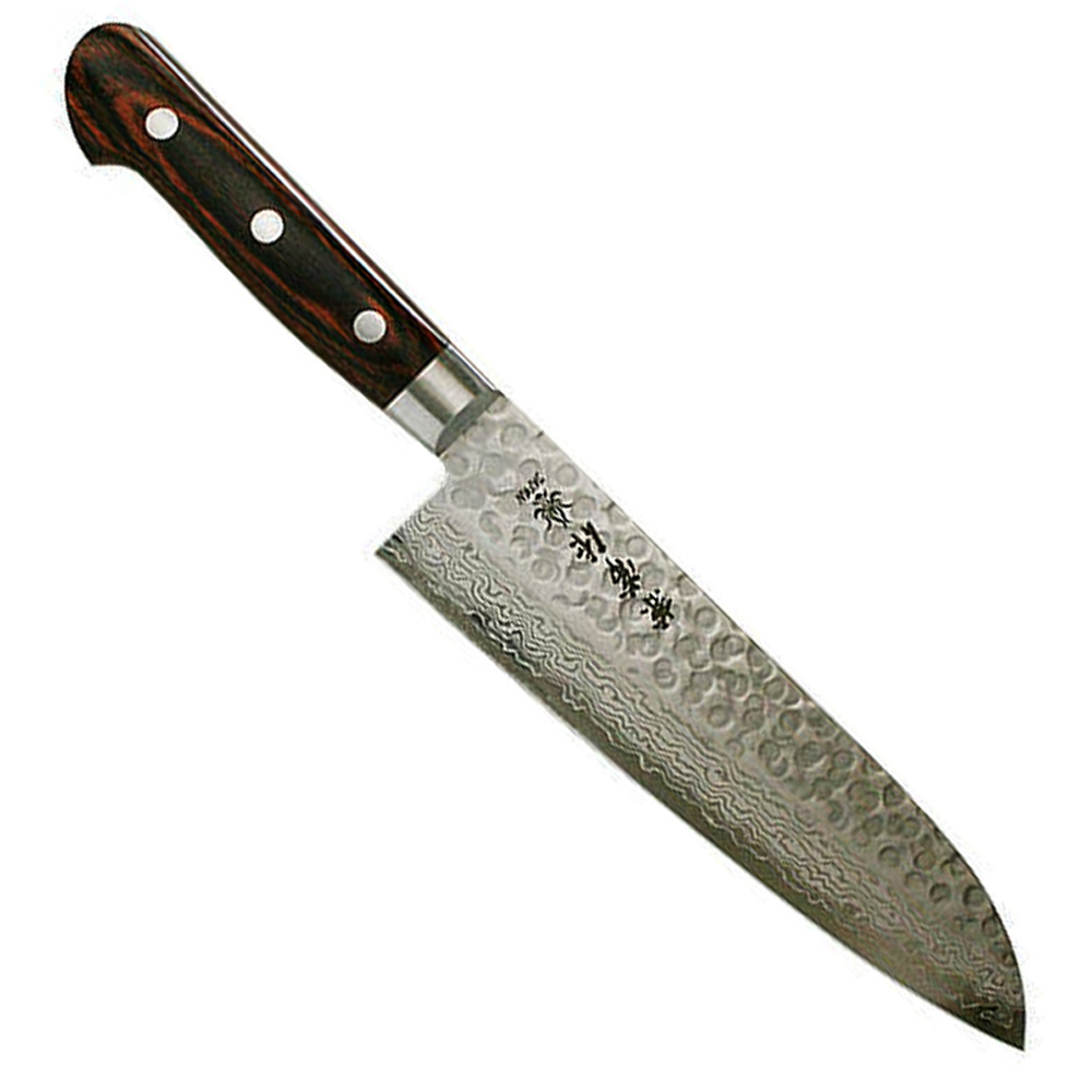 Kanetsune KC-903 Santoku Damascus 185mm Kitchen Knife 1
