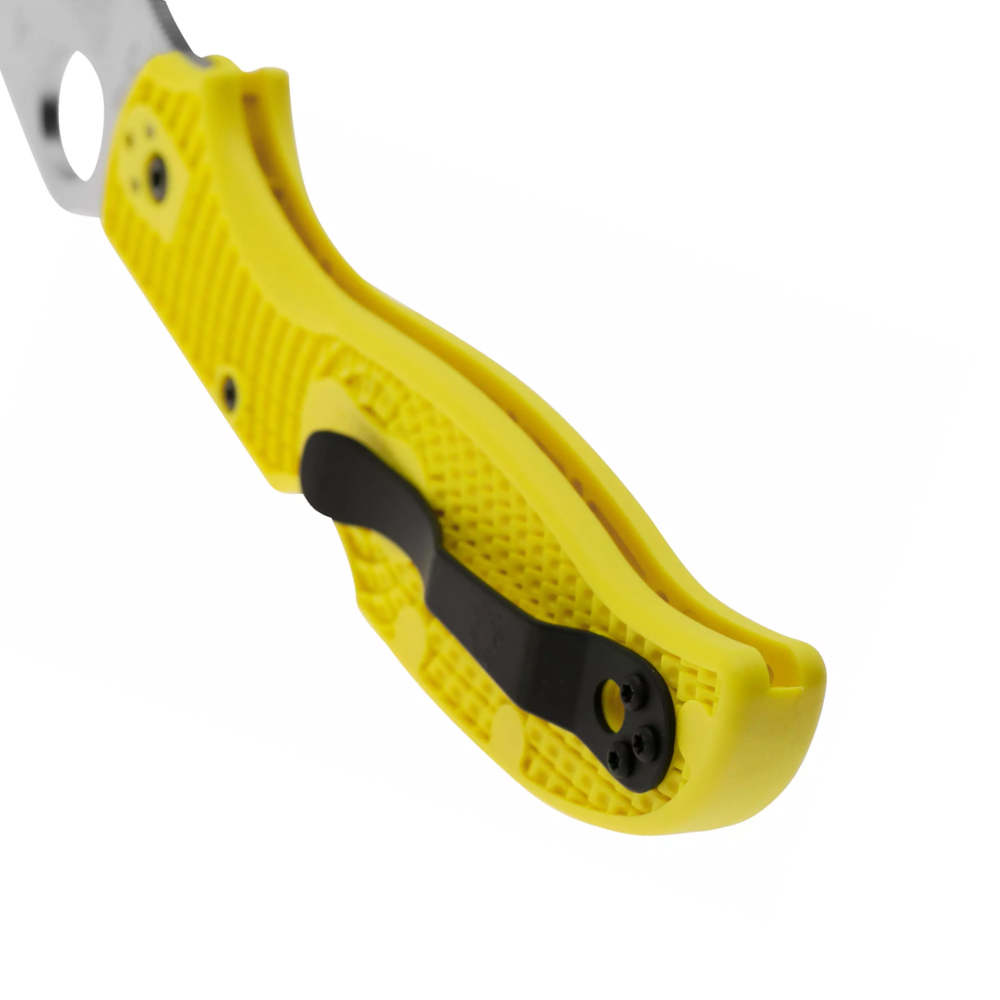 Spyderco C258SYL Stretch 2 XL Salt Yellow Serrated FRN H2 5