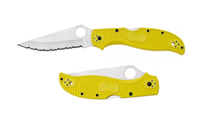 Spyderco C258SYL Stretch 2 XL Salt Yellow Serrated FRN H2