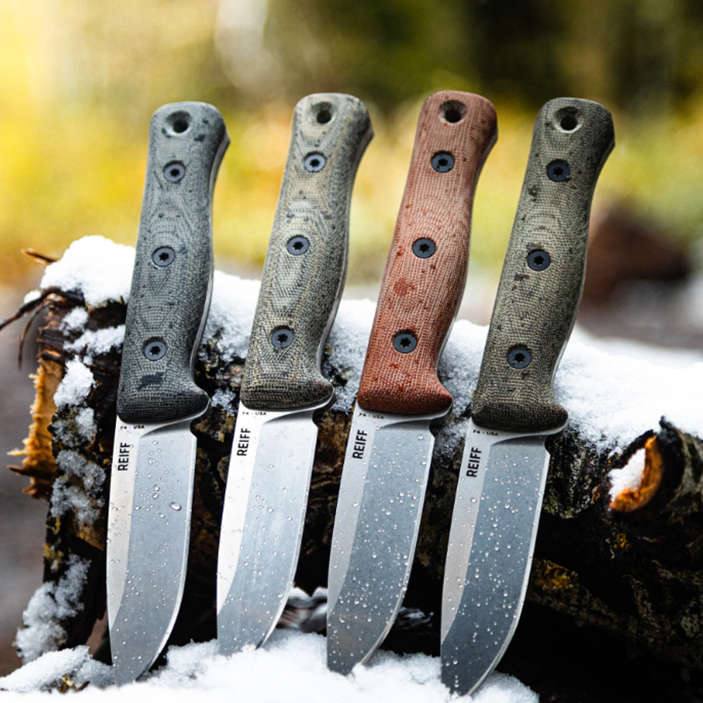 Reiff Knives F4 Bushcraft MagnaCut Black Micarta Kydex 3