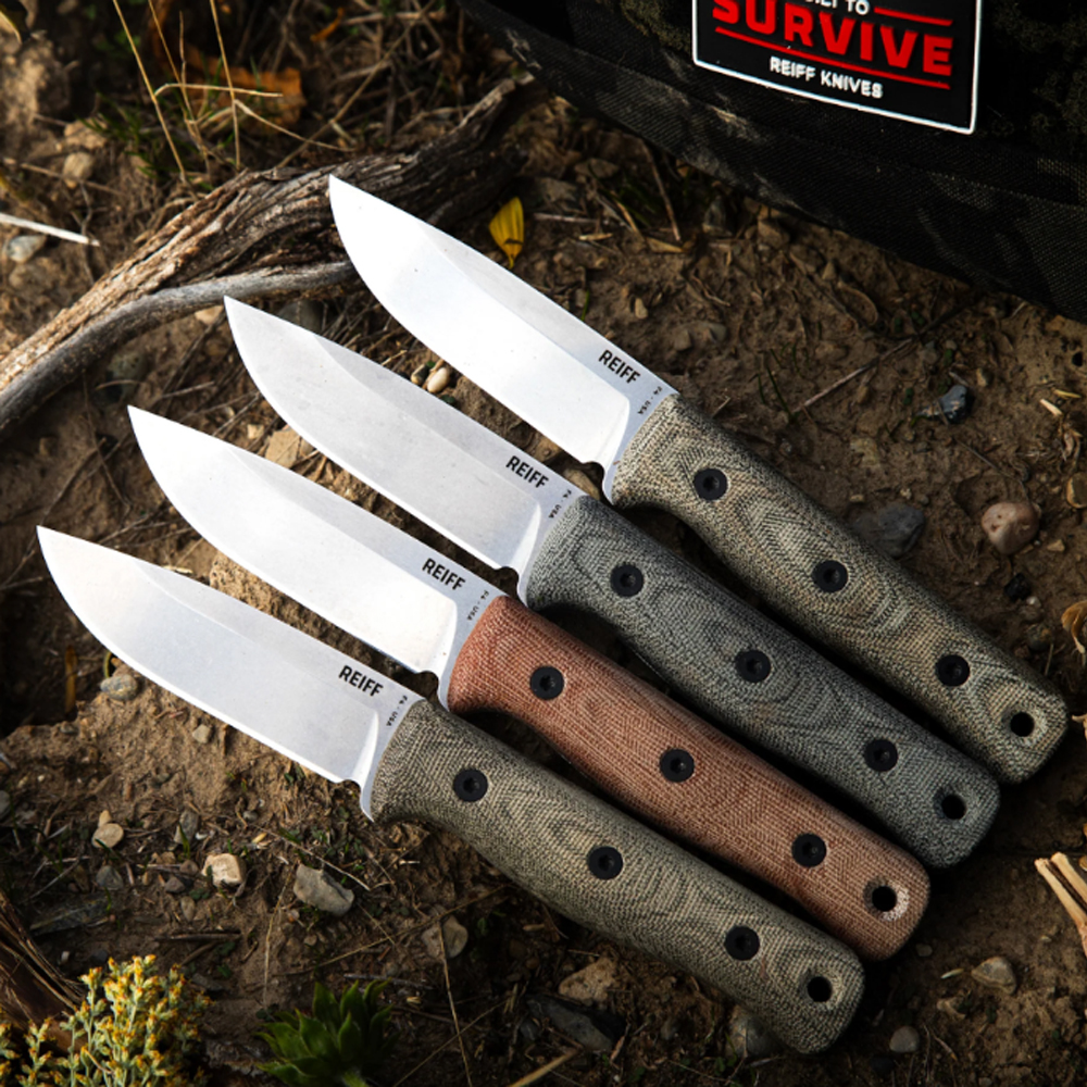 Reiff Knives F4 Bushcraft MagnaCut Black Micarta Kydex 4