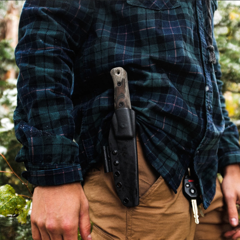 Reiff Knives F4 Bushcraft MagnaCut Black Micarta Kydex 5