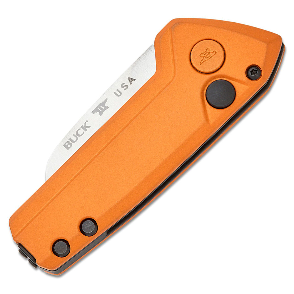 Buck 839 Mini Deploy AUTO Button Lock 154CM Orange Aluminum 3