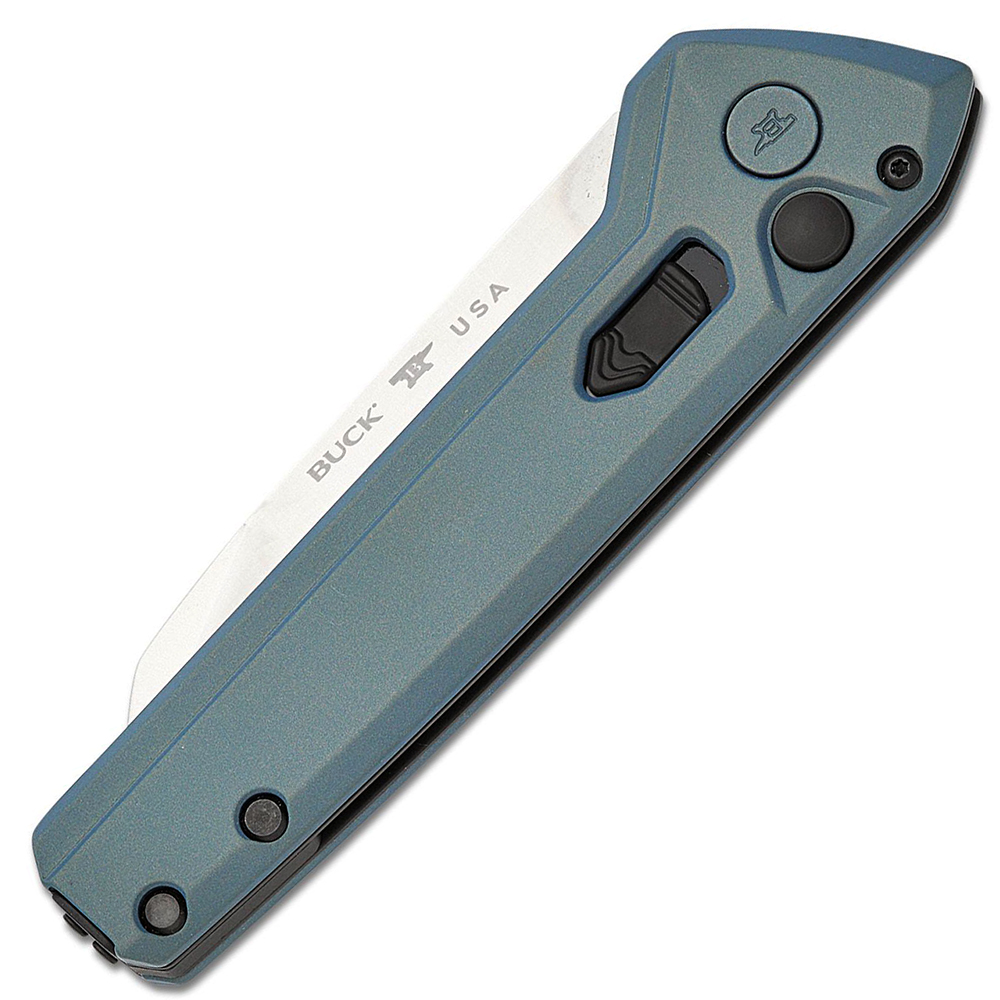 Buck 838 Deploy AUTO Button Lock 154CM Blue Aluminum 3