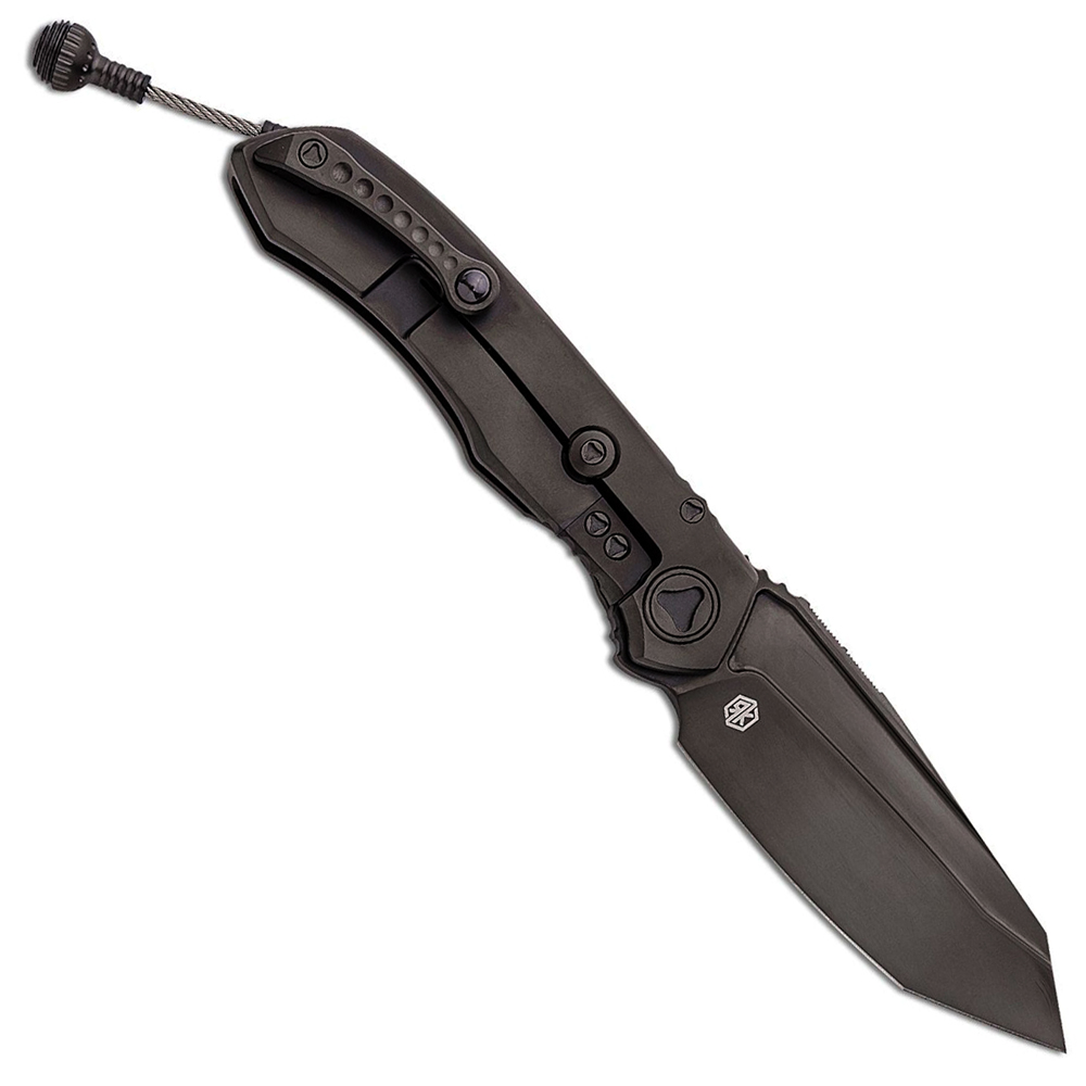 Microtech Anax M390 Black DLC Tanto Plain Blade MCT191C1DLC 2