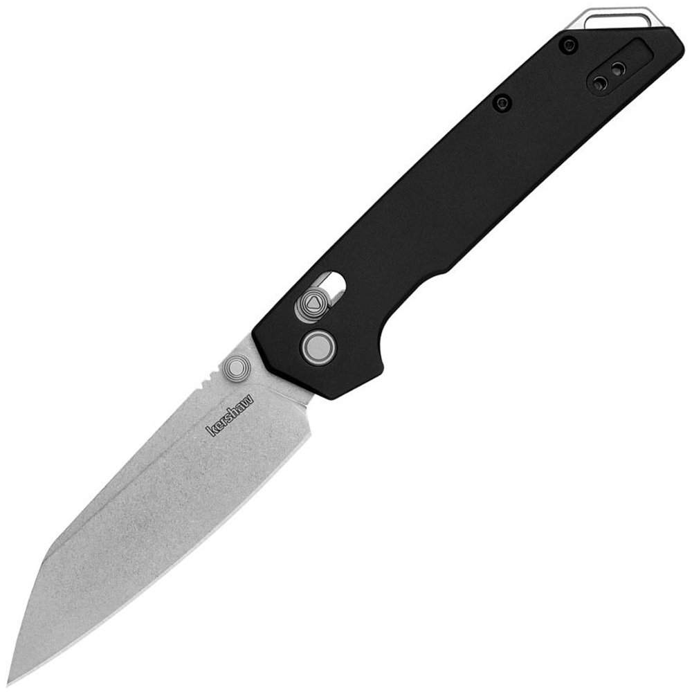 Kershaw 2038R Iridium DuraLock KVT D2 Stonewashed Reverse Tanto Black Aluminum 1