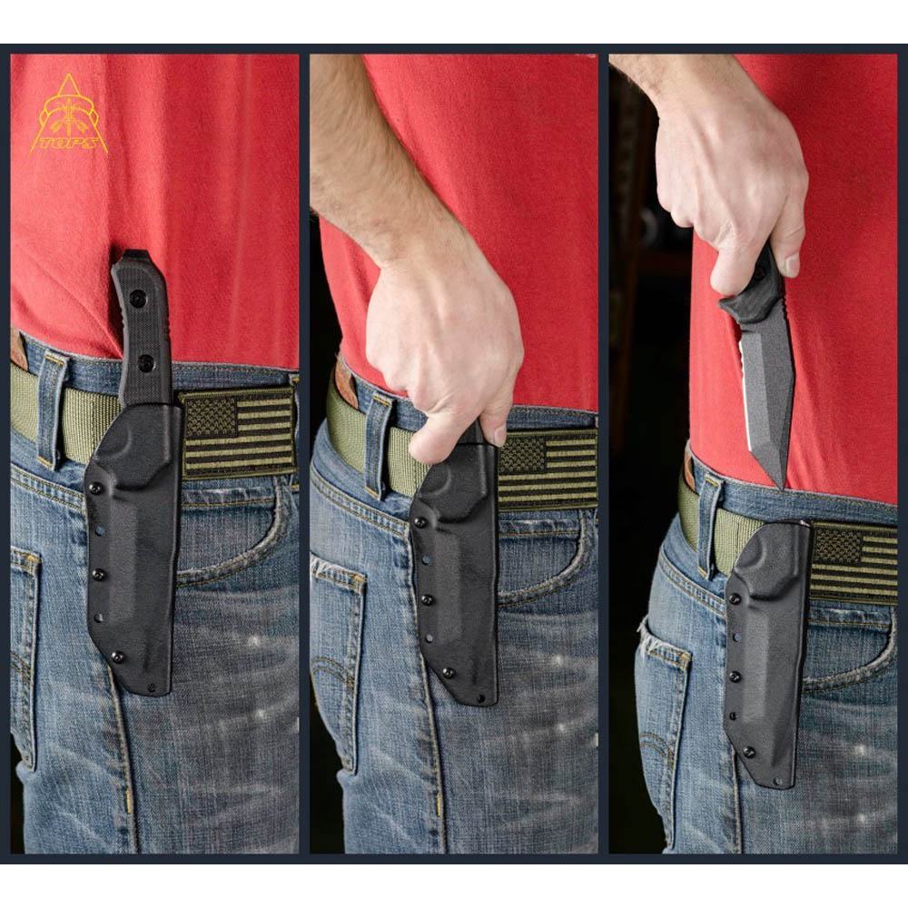 TOPS Sky Marshall Black Tanto Combo Blade SKY01 6