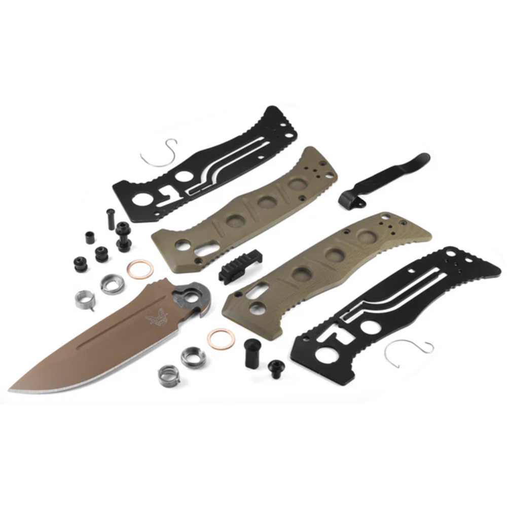 Benchmade 2730FE-2 Sibert Mini Auto Adamas CPM-CruWear Flat Dark Earth OD Green G10 5