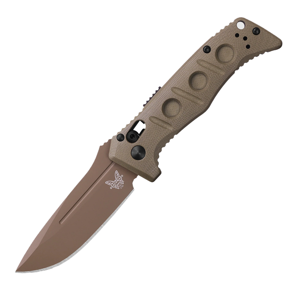 Benchmade 2730FE-2 Sibert Mini Auto Adamas CPM-CruWear Flat Dark Earth OD Green G10 1