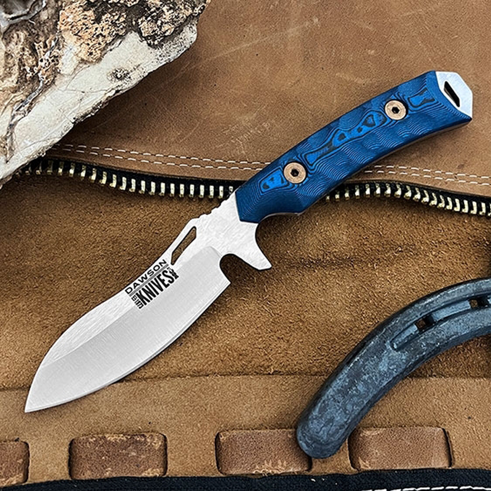 Dawson Harvester CPM-3V Satin Blue/Black G-10 3