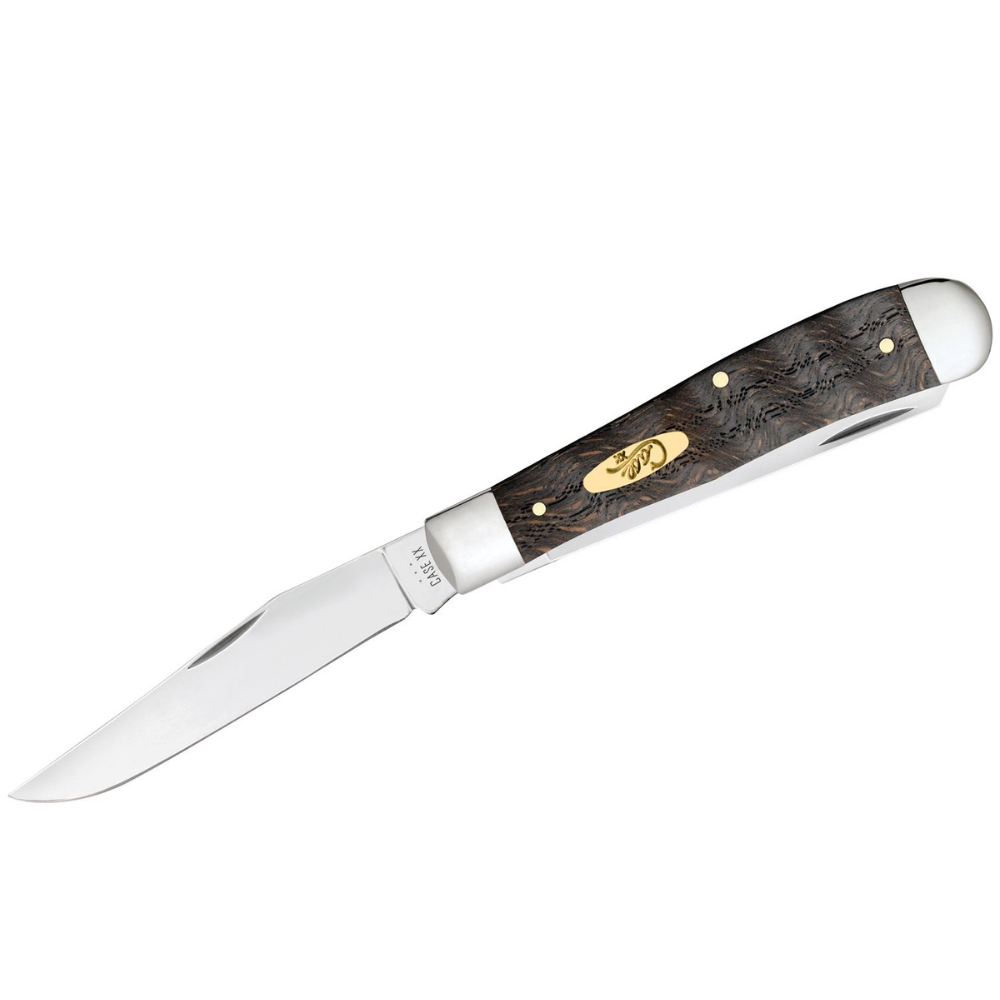 Case Smooth Black Curly Oak Trapper CA14000 3