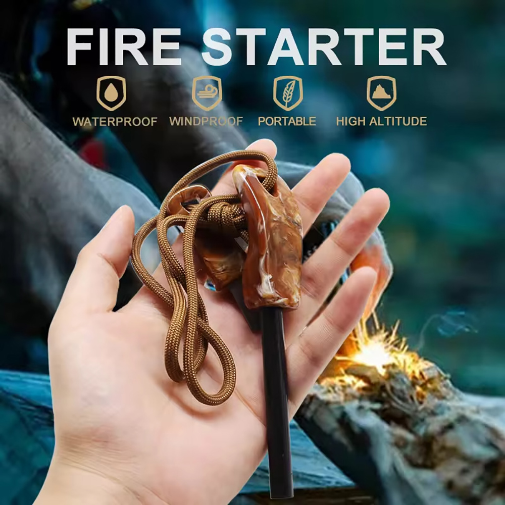 Ferro Rod 8 x 70 with Polymer Handle and Striker 2