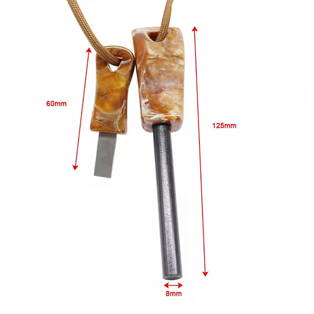 Ferro Rod 8 x 70 with Polymer Handle and Striker 3