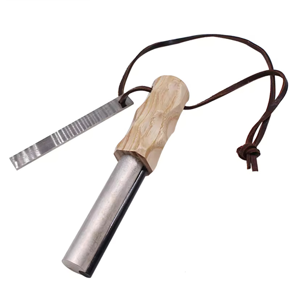 Two-Part Fire Starter KIT Firesteel + Magnesium Ferro Rod 2