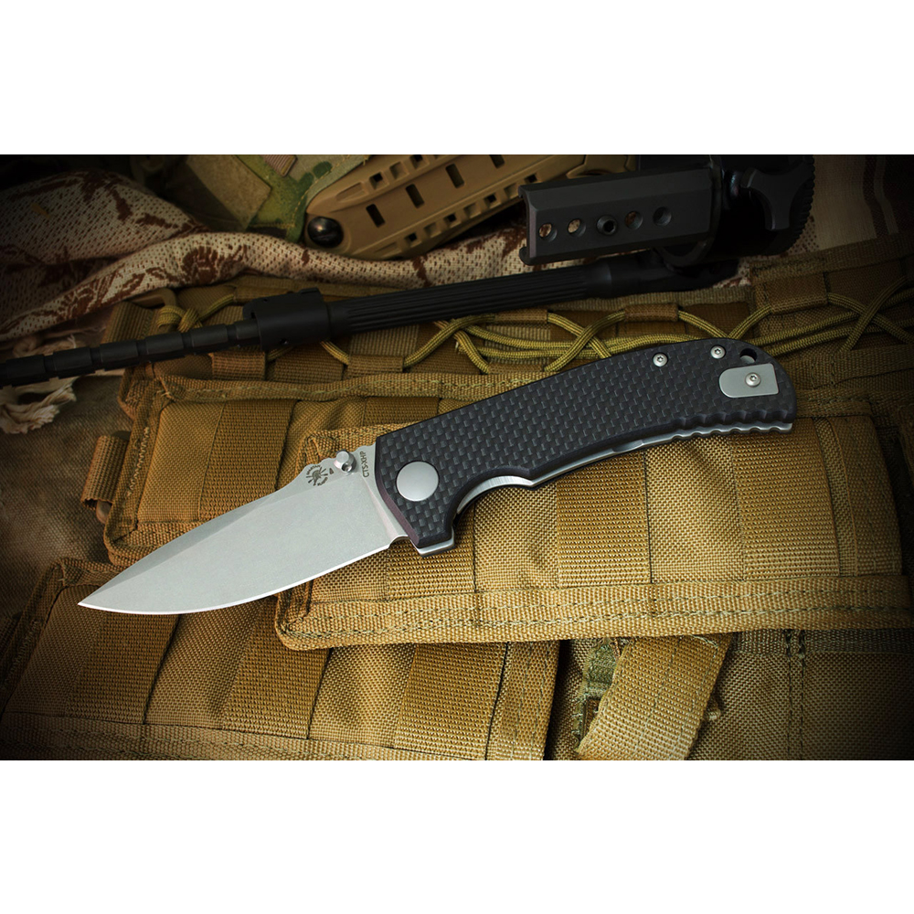 Spartan Blades ASTOR CF/G10 SFBL8CF Black 2