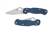 Spyderco Para Military 2 CPM-SPY27 Satin Plain G10 Cobalt Blue C81GPCBL2