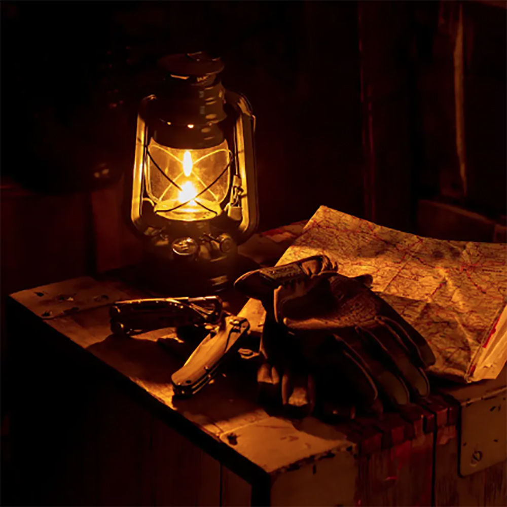 Gas Lantern STURMLATERNE OLIV 23cm 2