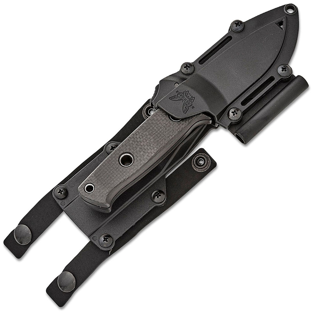 Benchmade Mini Bushcrafter CPM-CruWear Black Carbon Fiber 165BK 3