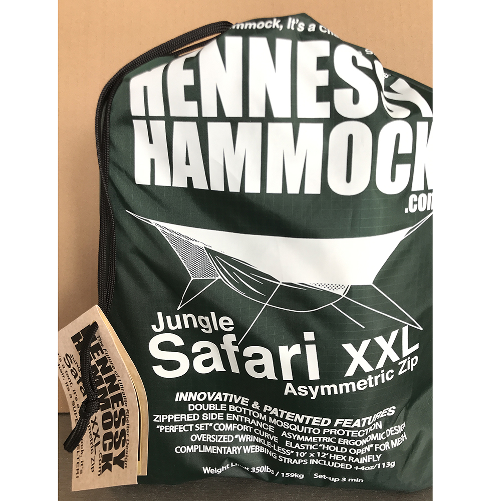 Hennessy Hammock Jungle Safari Zip XXL Hammock with Mosquito Net and Tarp 2