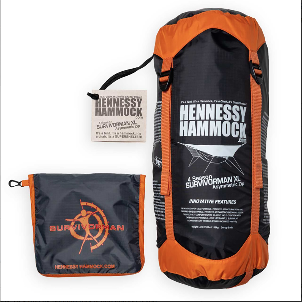 Hammock with Mosquito Net and Tarp Hennessy Hammock 4Season Survivorman Zip XL 5