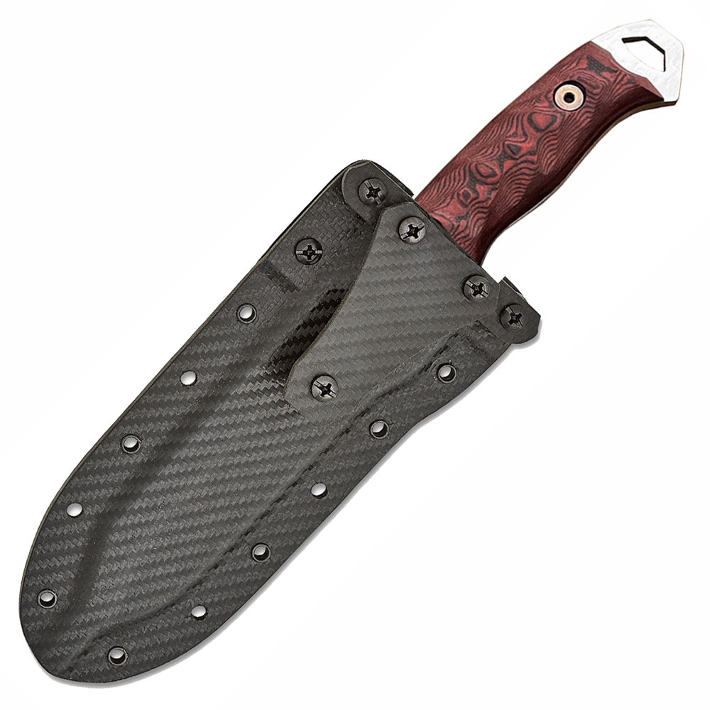 Dawson Wilderness CPM-MagnaCut Satin Red/Black G-10 3