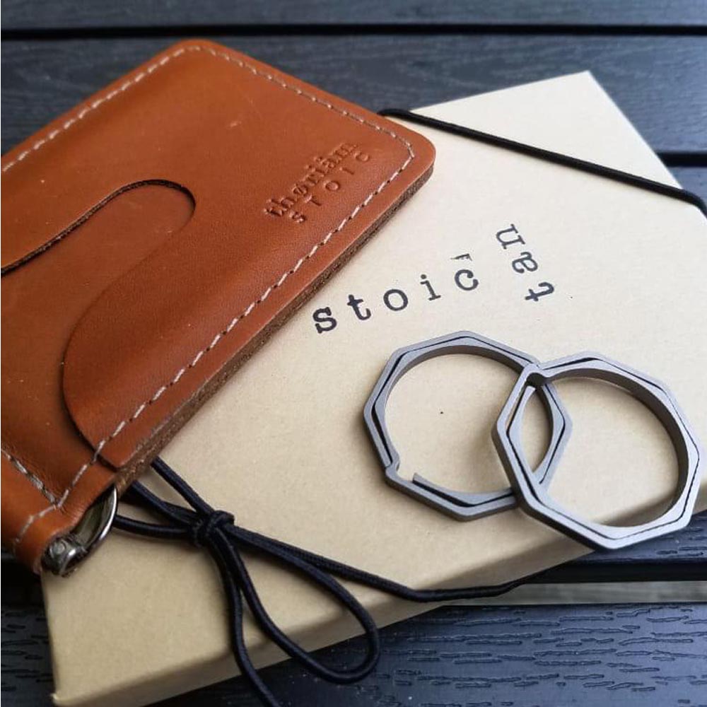 Thoriam Tactical Titanium Octagon Keyring Titanium Keyring 2