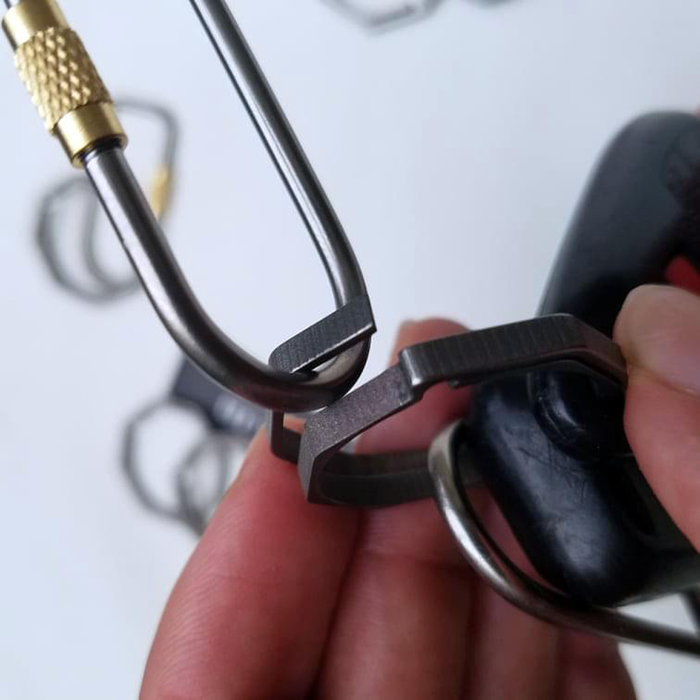 Thoriam Tactical Titanium Octagon Keyring Titanium Keyring 5