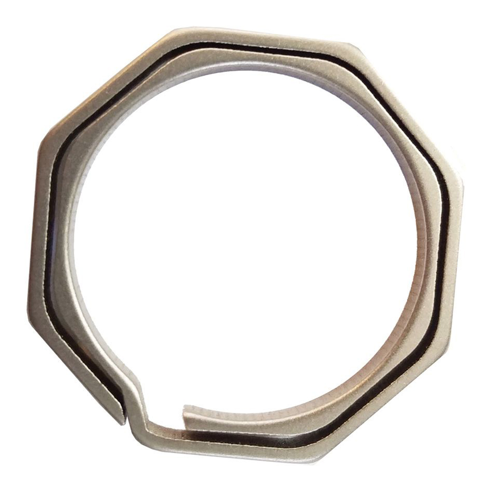 Thoriam Tactical Titanium Octagon Keyring Titanium Keyring 1