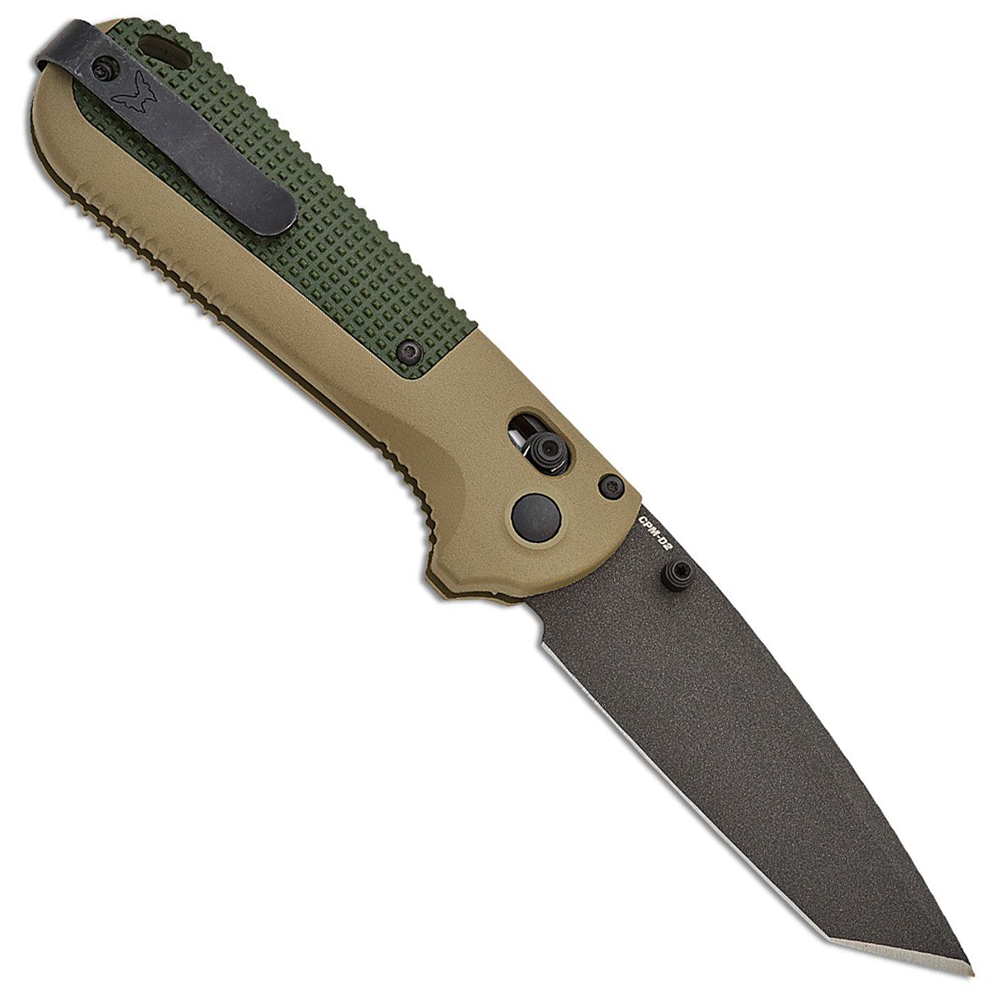 Benchmade Redoubt CPM-D2 Cobalt Cerakote Tanto Plain Ranger and Forest Green Grivory 431BK-1 2