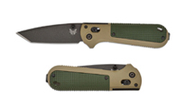 Benchmade Redoubt CPM-D2 Cobalt Cerakote Tanto Plain Ranger and Forest Green Grivory 431BK-1