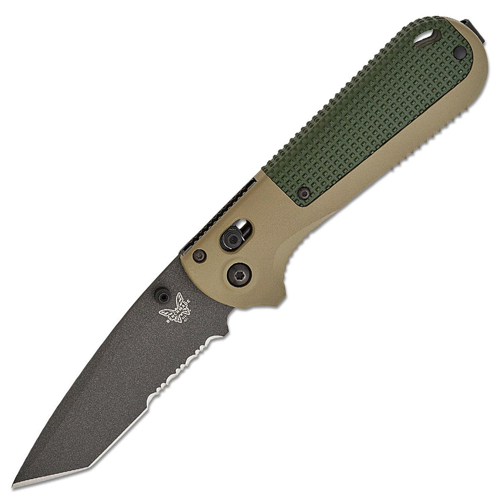 Benchmade Redoubt CPM-D2 Cobalt Cerakote Combo Tanto Ranger and Forest Green Grivory 431SBK-1 1