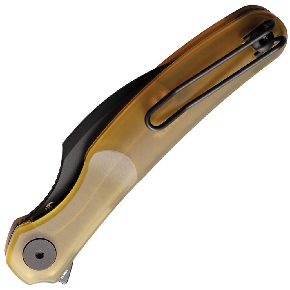 Cavol Mantis-C09 Ultem Handle ELMAX Flipper Pikal Knife Black PVE C09UD 2